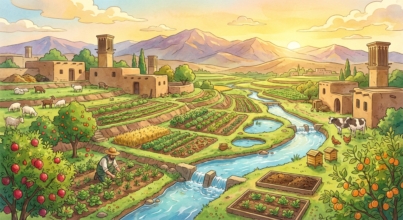 داستان بوم‌چرخه - مزرعه و حیوانات